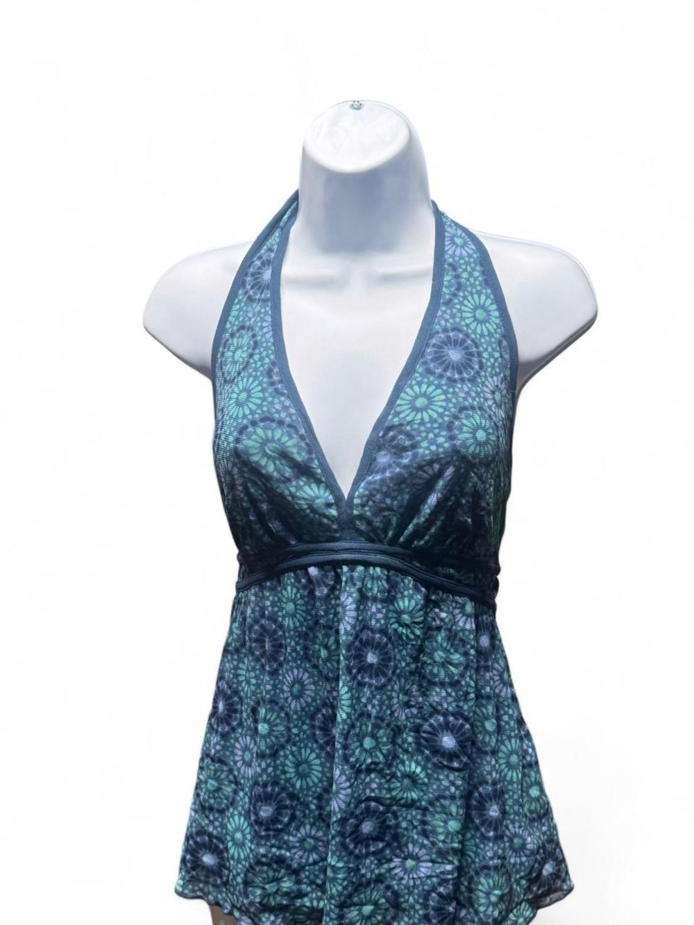 Y2K INC International Concepts Blue Teal Halter Tank Top
